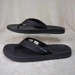 Columbia PFG Sandals Mens Size 12 Tidal Ray Black Flip Flops Fishing Sport Shoes